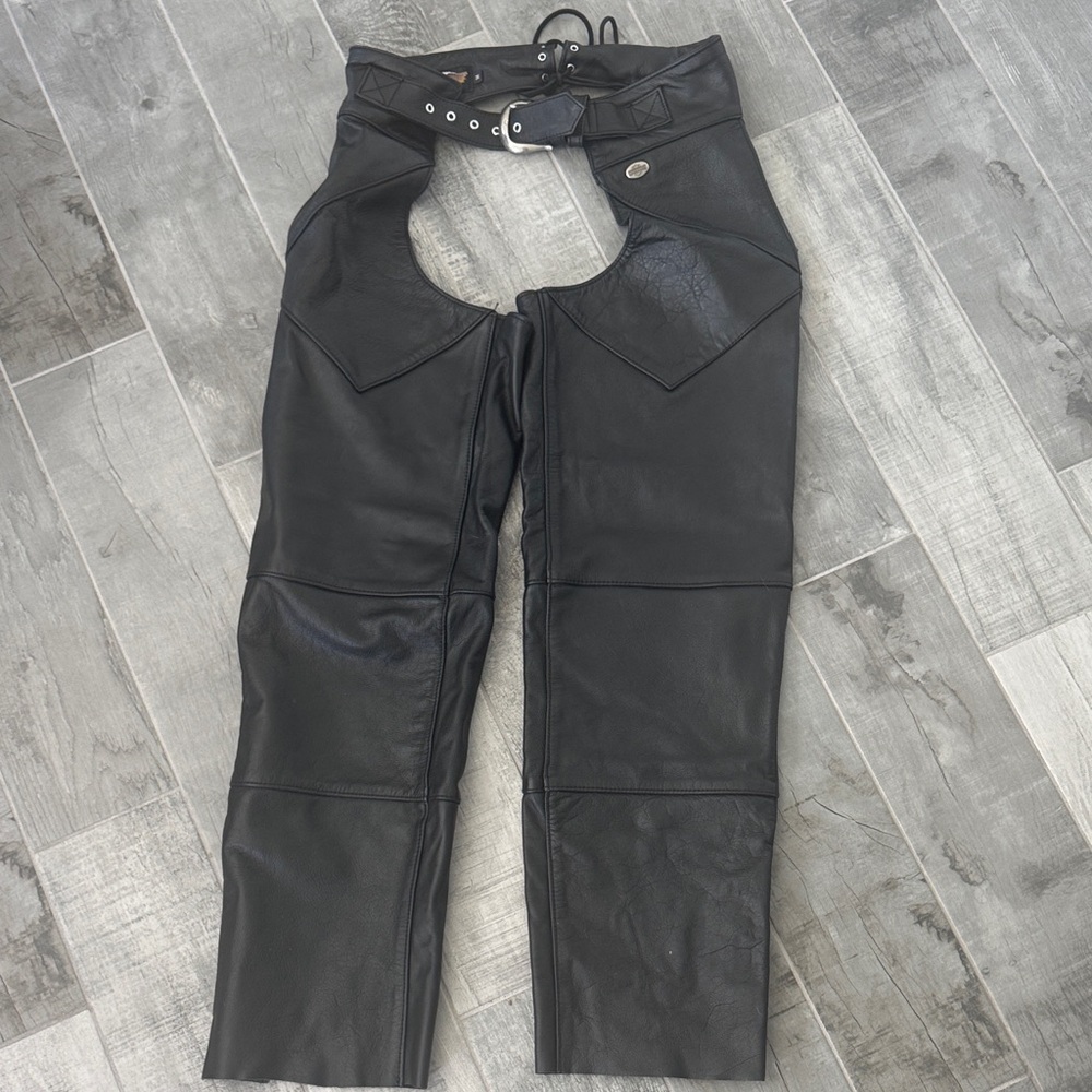 Harley-Davidson Black Leather Pants - Picture 3 of 5
